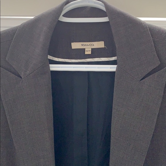 Gray classic fit blazer - Picture 3 of 4